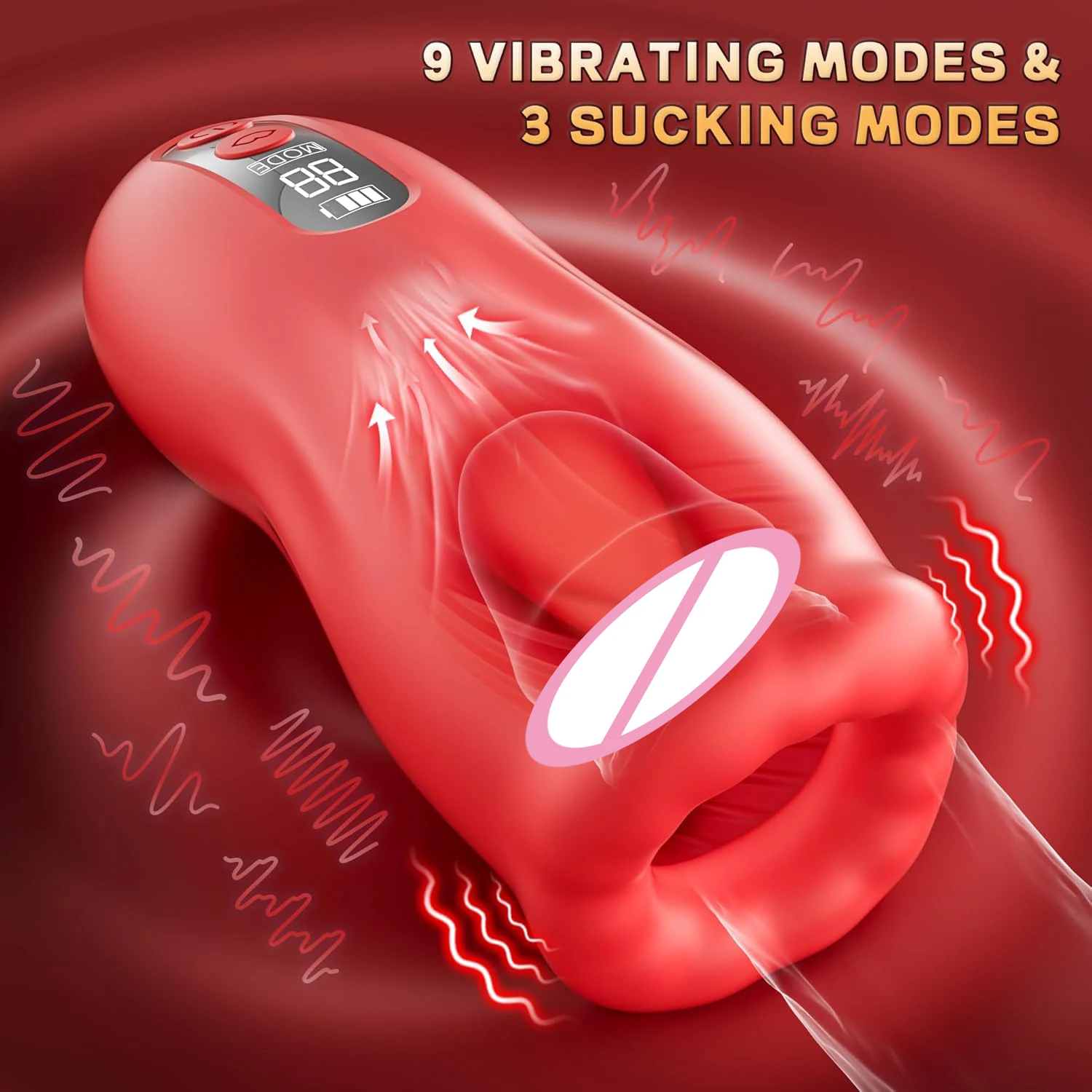 남자를위한 빠는 자위대 진짜 구강 성교 귀두 트레이너 페니스 마사지 남성 자위대 수탉 진동 자극기 남자를위한 섹스 토이