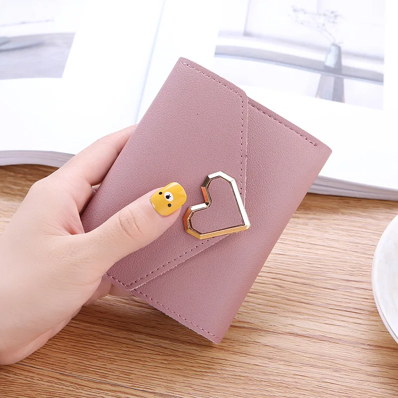 Wholesale 2024 new retro small fresh metal heart-shaped short summer purse ladies student purse