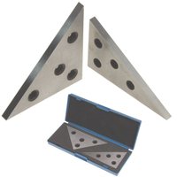 30/45/60/90 Degree Angle Block Ruler Inch Metric Triangle Metal Block Angle Precision Machinist Measurement Tool 2Pcs/set