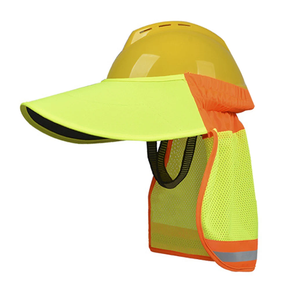 

Hard Hat Sun Shade Kit with Detachable Mesh Cape and Ice Silk Neck Gaiter for Outdoor Workers Construction Gardeners