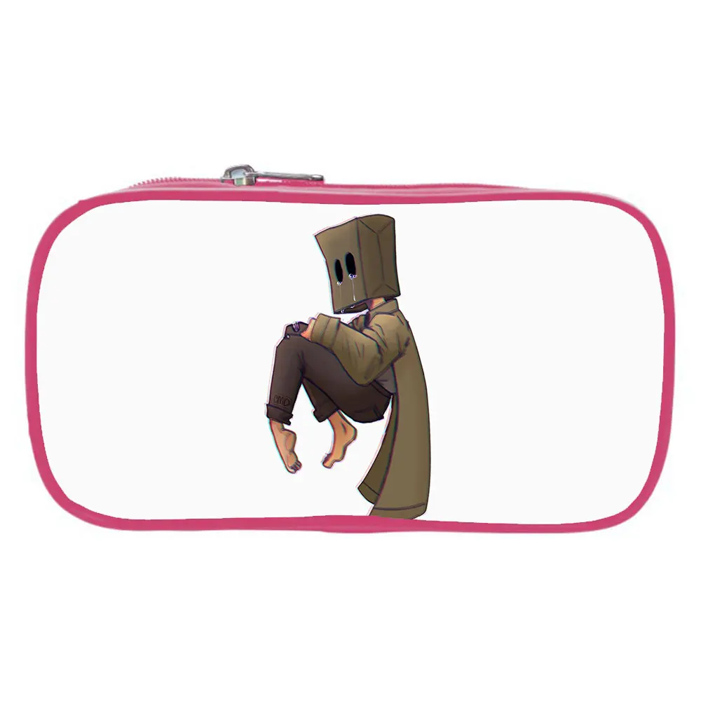 Little Nightmares 2 Pencil Case Kids Cartoon Game Pen Bag Boys Girls Teens Pen Case Stationery Storage Bags