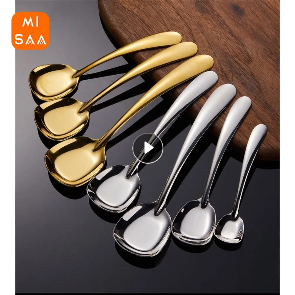 Flat Bottom Spoon Ergonomic Design Rust Prevention Smooth Edges High Demand Highly Polished Popular Choice Easy To Handle Spoon