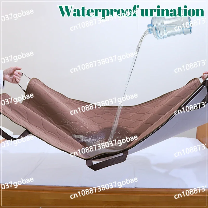 The Elderly Turn Over The Urine Mat Coffee Color Non-slip Washable Machine Washable Thickened Multi-purpose Positioning Mattress