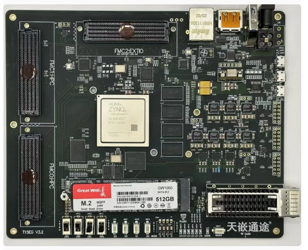 For MPSOC development board XCZU15EG with FMC HPC day embedded software radio