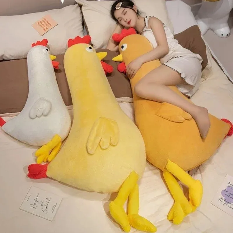 

New Kawaii Baby Sleepping Chicken Doll Cute Cock Plush Toys Kids Pillow Stuffed Soft Cushion Room Decor Gift