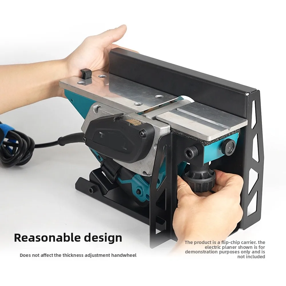 Flip Planer Stand- Electric Planer Inverted Bracket, Woodworking Planing Support Practical Household Flip Mount Tool Steel- Rack