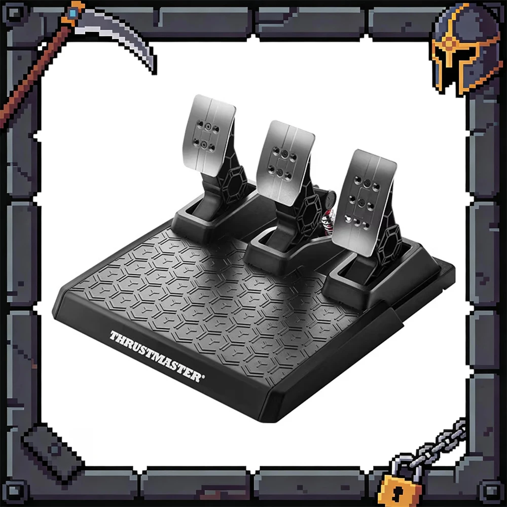 

Игровые педали THRUSTMASTER T3PM с магнитной технологией, три педали, четыре режима давления, технология магнитного сенсорного управления HEART, игровые педали для подарков