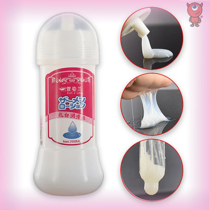 2022Silk Touch Japan Semen Simulation Sperm Anal Lubricant 200Ml Man or Women Sex Masturbator Water Base Grease Oil Sex Products