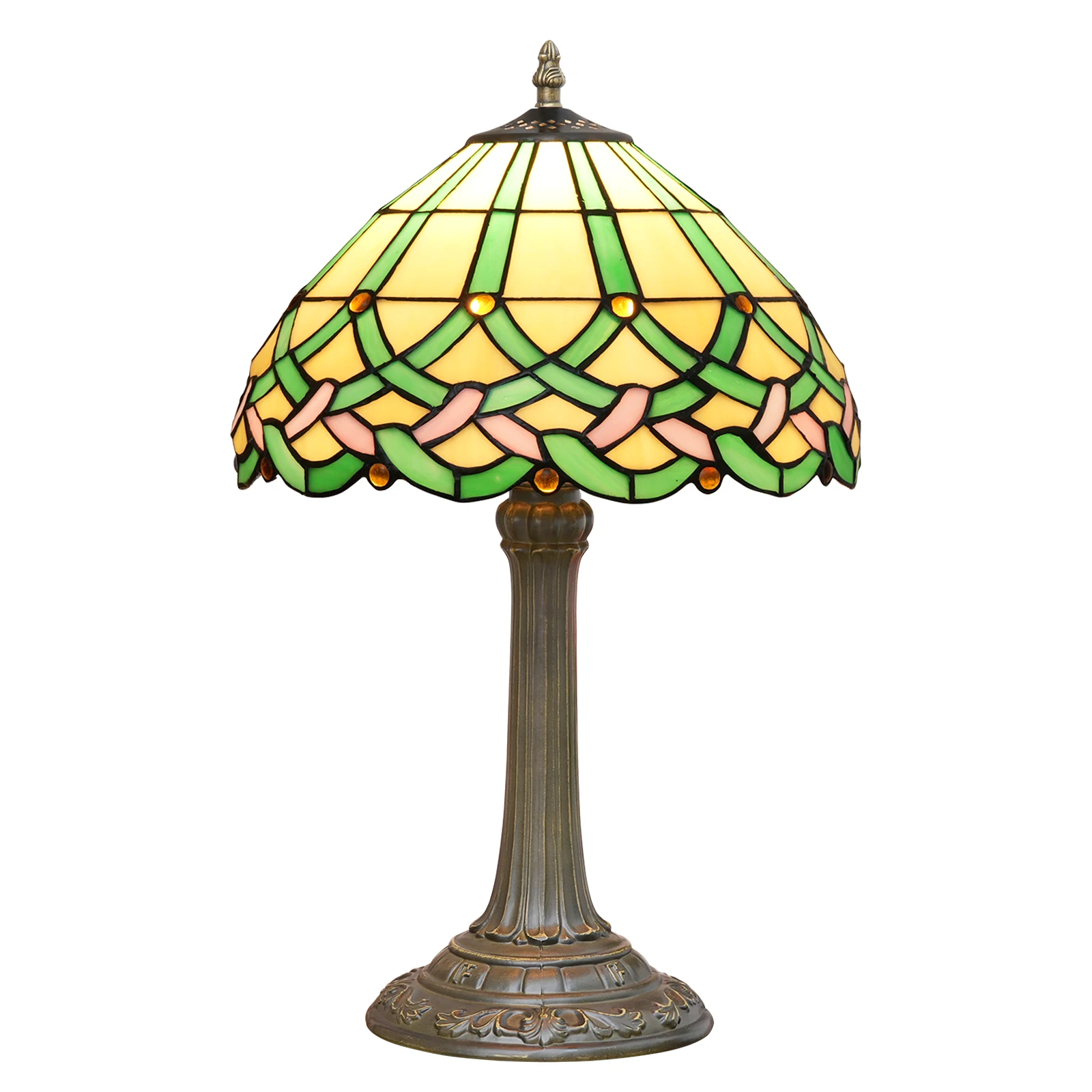 

Tiffany Stained Glass Lamp Vintage Simple European Vine Guest Dining Room Bar Lamp Study Bedroom Bedside Lamp