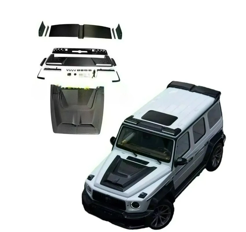 Performance-Focused FORBenz W465 G63/G500/G450d B Style Dry Carbon Fiber Ceiling Light Tail Hood Auto Parts