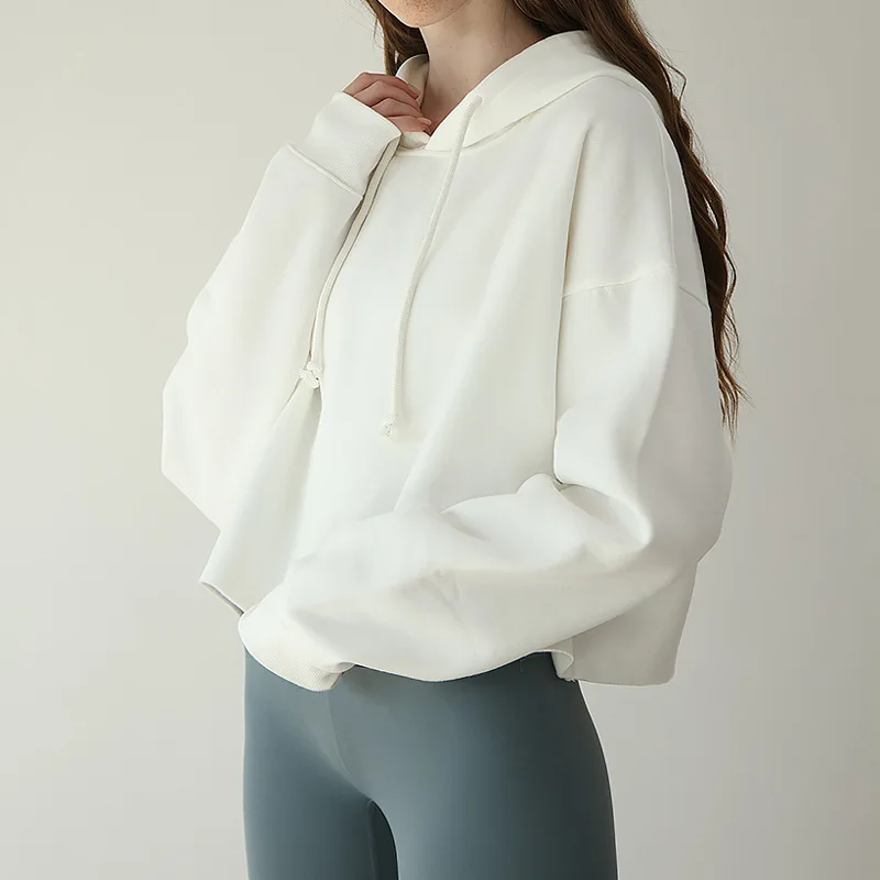 Женская длинная толстовка с капюшоном Fce на подкладке, весна-осень, персонализированная толстовка через плечо с конусом живота