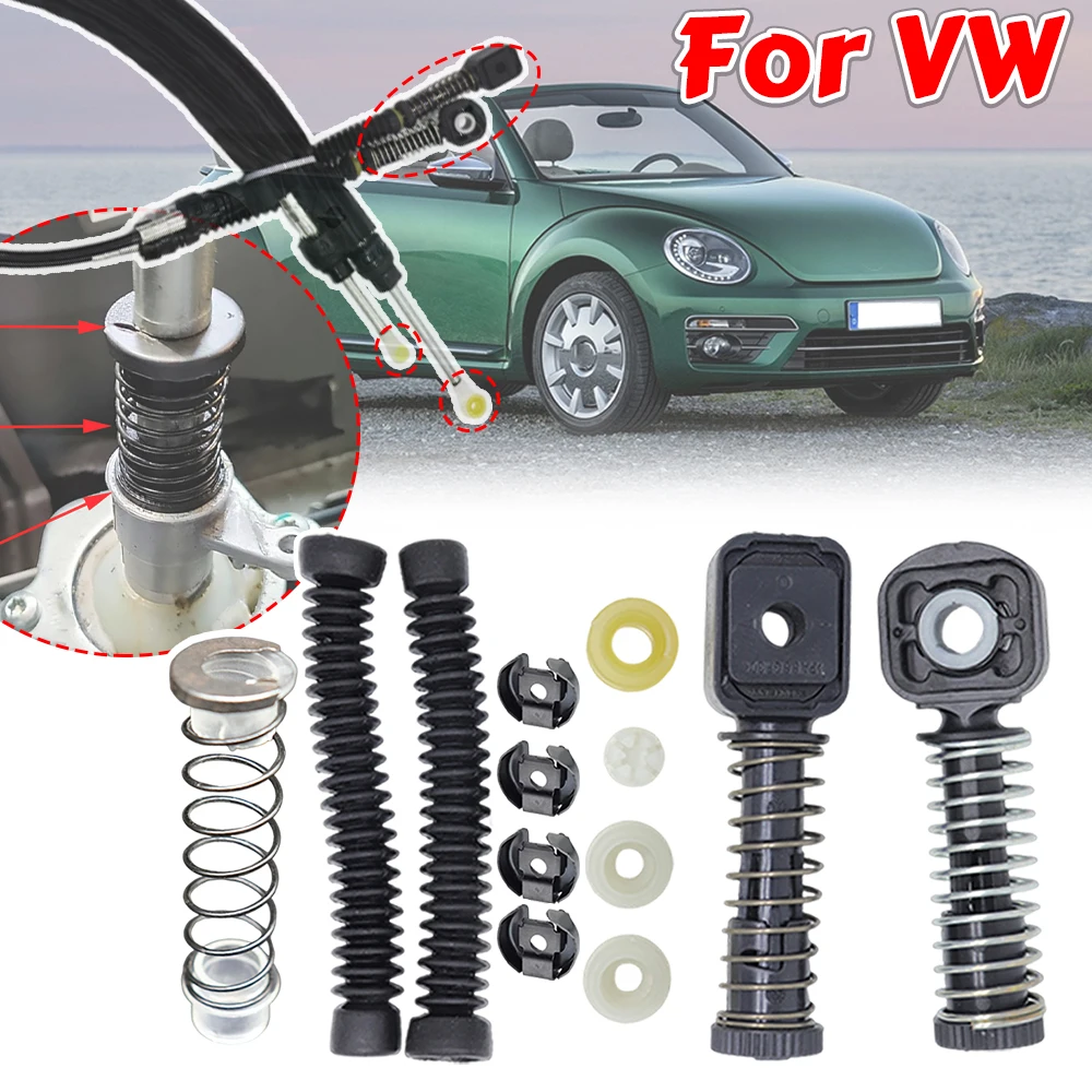 

Manual Gear Shift Selector Lever Linkage Cable Bowden Bushing Sleeve Gaiter Repair For VW Golf Touran Tiguan Scirocco CC Caddy