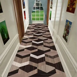 Modern Nordic Villa Long Carpet Runner for Corridor Hallway Decor Non-slip Carpets Hotel Living Room Doorway Washable Doormat
