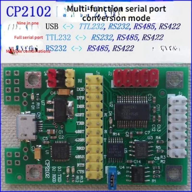 CP2102 Module USB to Serial Port TTL232 RS232 RS485 RS422