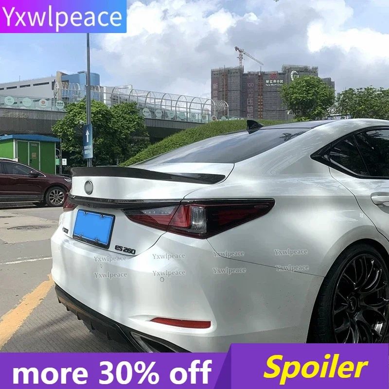 

Real Carbon Fiber Rear Trunk Lip Spoiler Trunk Wing Body Kit Accessories for Lexus ES ES200 ES250 ES300 ES350 2018-2022