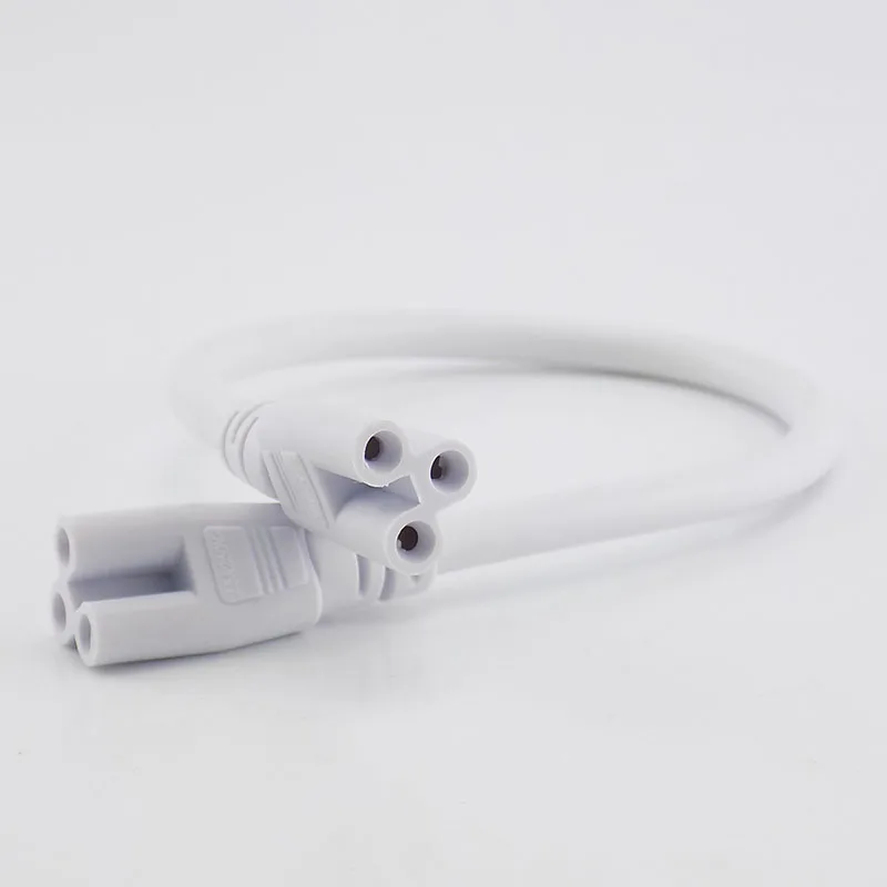 3 pin LED Tube Connector Two-phase Three-phase T5 T8 Led Lamp Lighting Connecting Double-end Cable Wire
