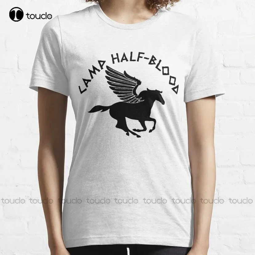Camp Half-Blood Trending T-Shirt Fishing Shirts For Men Cotton Outdoor Simple Vintag Casual Tee Shirts Xs-5Xl Breathable Cotton