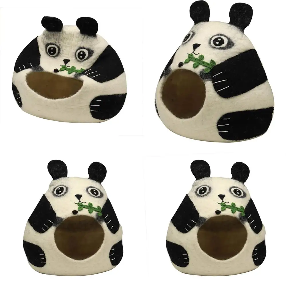 

Стильная и прочная шерстяная лежанка-домик для кошек — из натуральных материалов, удобная для кошек и котят, подходит для использования в помещении и на улице.