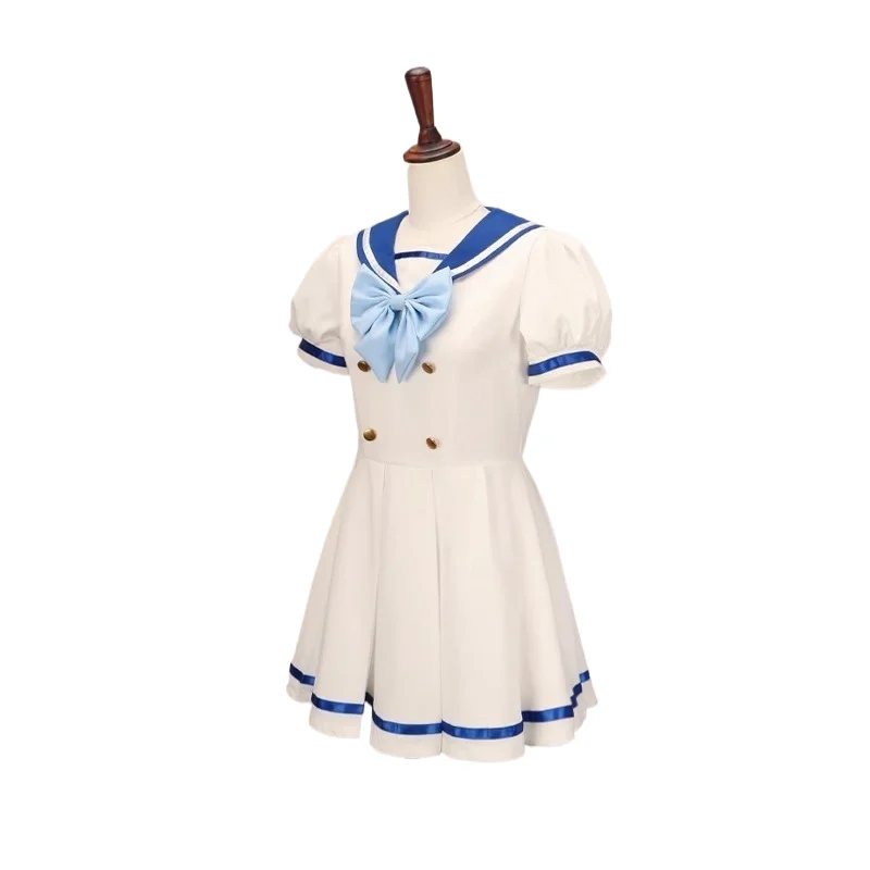 

Милое японское аниме, милый женский костюм моряка Jk, белое платье, Хэллоуин, карнавал, вечеринка, сценический костюм для ролевых игр, костюм 2025