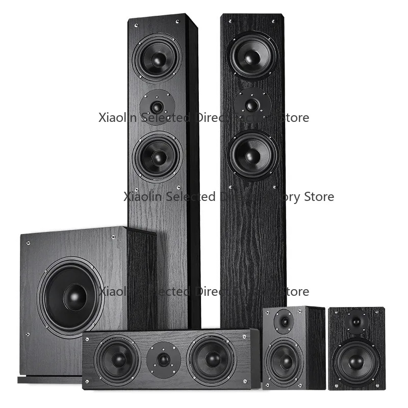 5.1 Channel Home Theater Sound System Set for Living Room Surround Sound Soundbar Compatible with LCD TV Projector Speakers