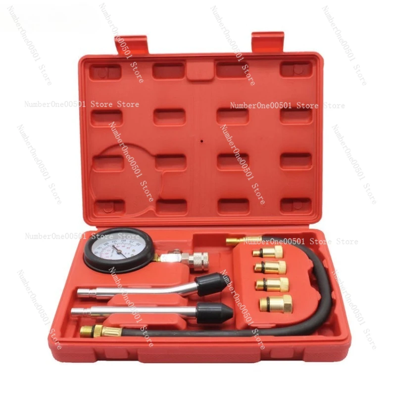 Dual pole 326 Cylinder Pressure Gauge Automotive Motorcycle Diesel Engine Compression Tester Dual Head Pressure Test Kit