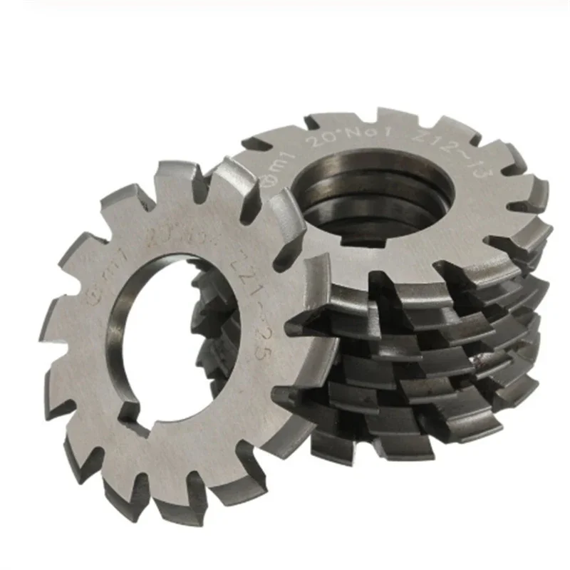 

8PCS M0.4/M0.5/M0.6/M0.7/M0.8 Modulus PA20 degrees NO.1-NO.8 HSS Gear Milling cutter Gear cutting tools