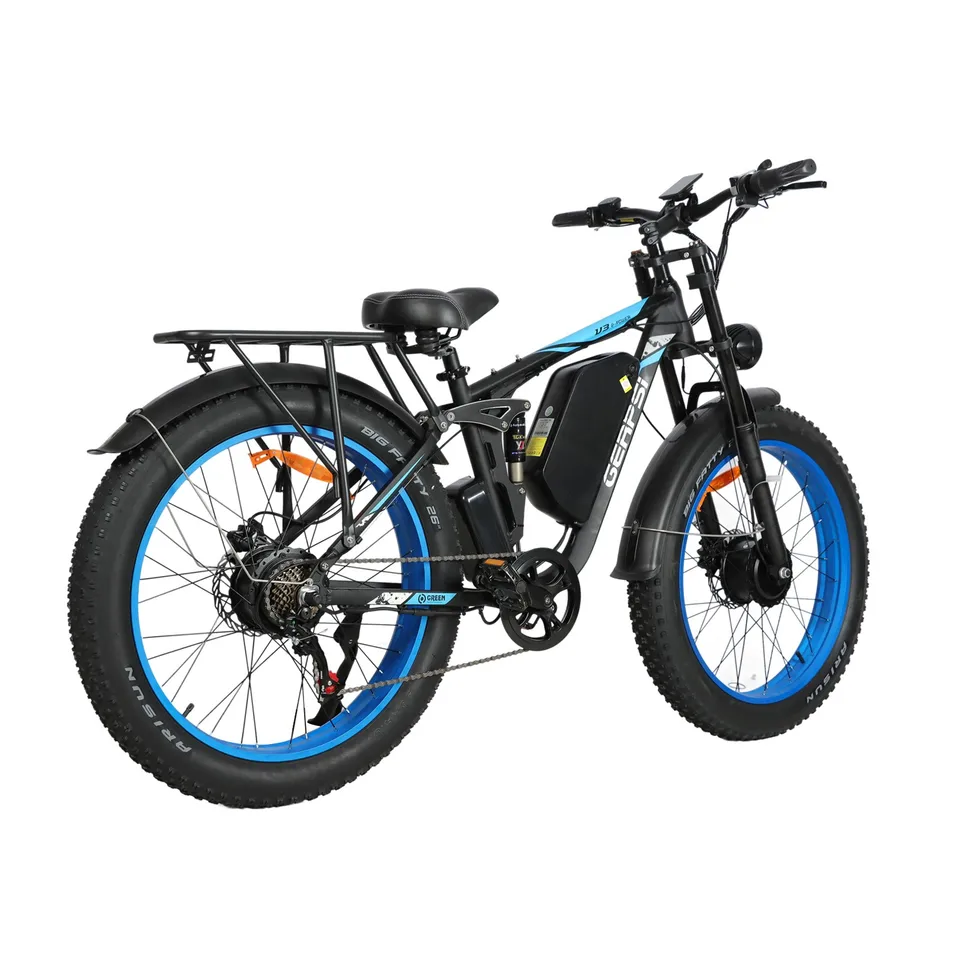 52V 32AH Dual Motor 3000W Electric Bike 26" Fat Tire Ebay Adult E-Bike SHIMANO 7 image 4