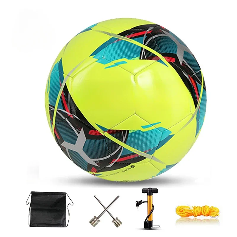 

Professional Football Soccer Ball TPU Size 3 Size 4 Size 5 Red Green Goal Team Match Training Balls Machine Sewing