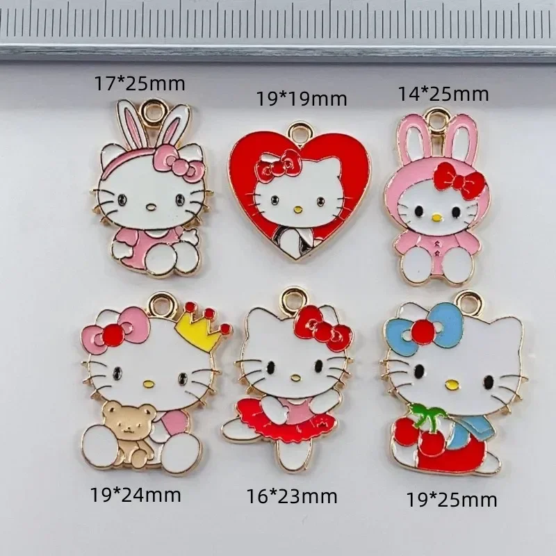 10pcs Cat Charm for Jewelry Making Bulk Animal Earring Pendant Bracelet Necklace Charms Accessories Diy Craft Supplies