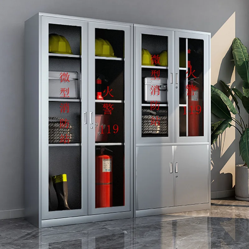Stainless steel cabinet miniature  station  extinguishing box equipment cabinet construction site protection
