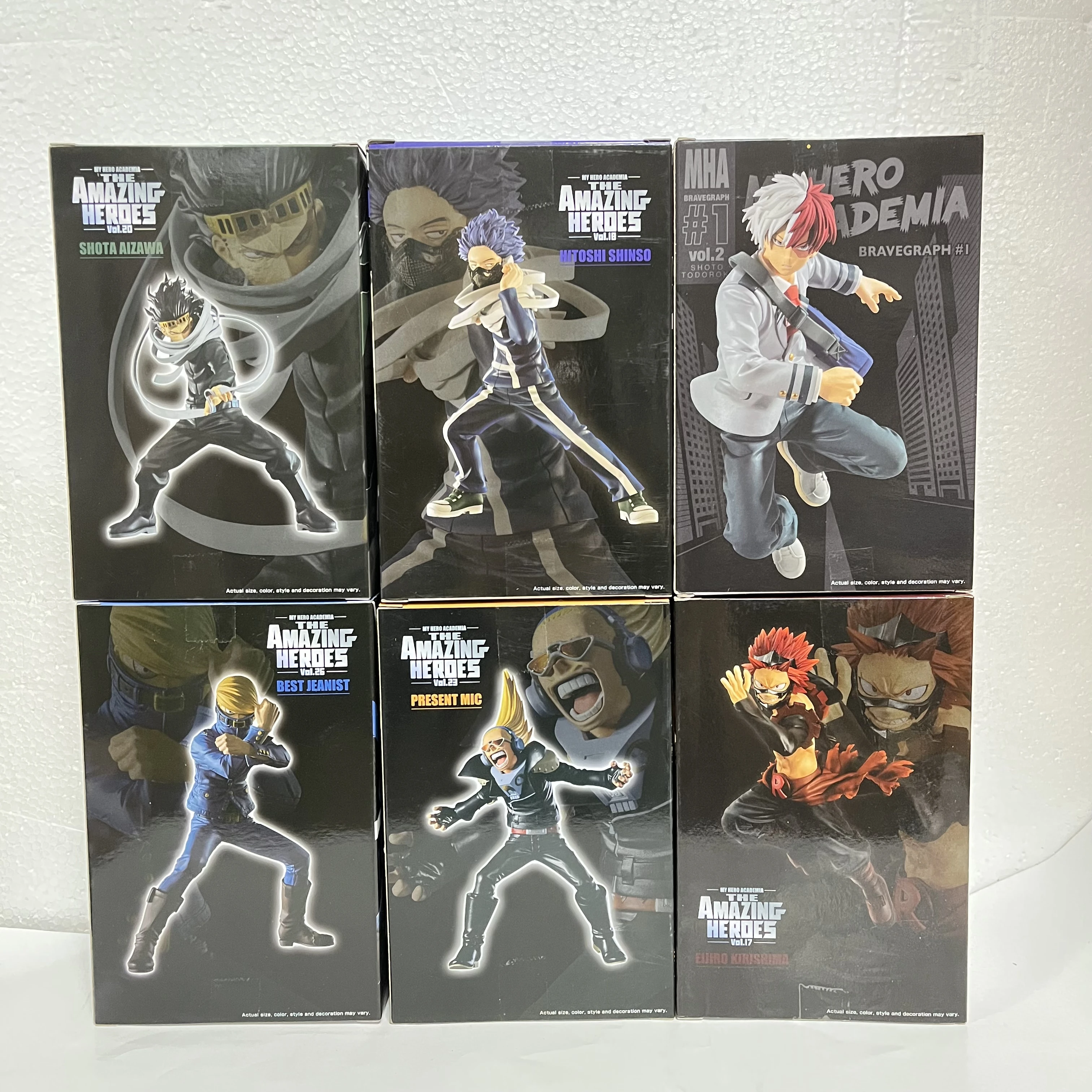 Original My Hero Academia SHOTA AIZAWA HITOSHI SHINSO BRAVEGRAPH BEST JEANIST PRESENT MIC Eijiro Kirishima Anime Figure Toy Gift