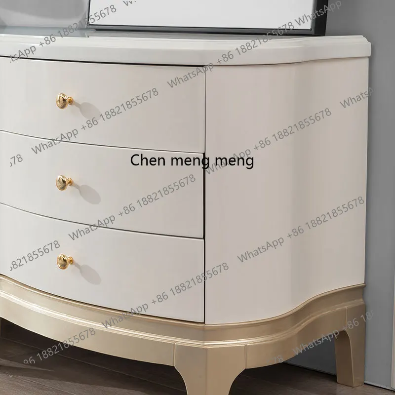 Modern light luxury solid wood TV cabinet living room, storage video cabinet