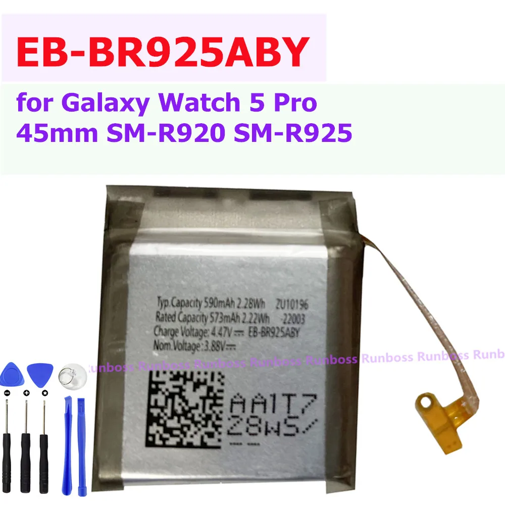 EB-BR925ABY 590mAh High Quality Replacement Battery for Samsung Galaxy Watch 5 Pro 45mm SM-R920 SM-R925 Smart Watch Batteries