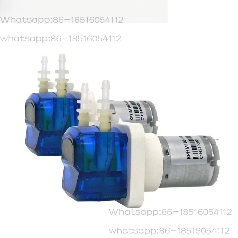 2pcs  KPHM100 low flow brushless/brushed dc motor stepper motor small peristaltic pump liquid   12V/24V 100ml/min