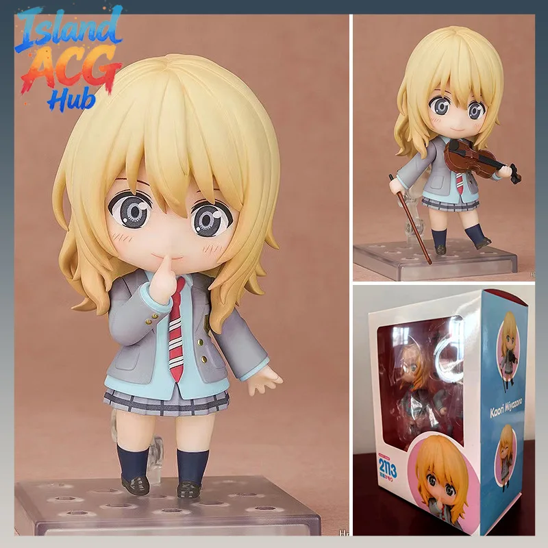 

New 10CM Your Lie in April Miyazono Kaori 2113 Collectile Model Action Figure Anime Kawaii Doll Toy Gift