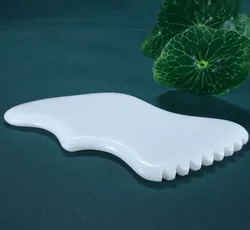 Agate Gouache Scraper Natural Jade Guasha Board Facial Eye Scraping Massage Stone Acupuncture Therapy Spa Health Care Gua Sha