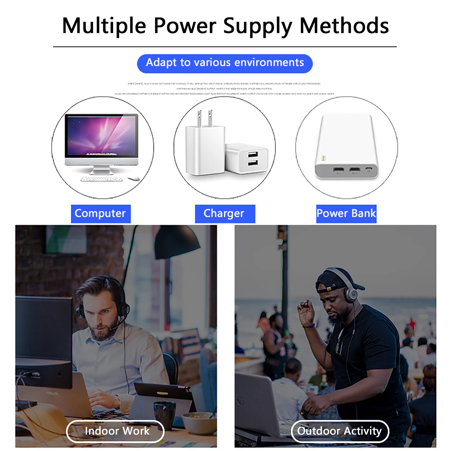 GAX-TG502 Outdoor Sound System 4 Channel BT Integrated Mixer DJ Controller For Podcasters Musicians