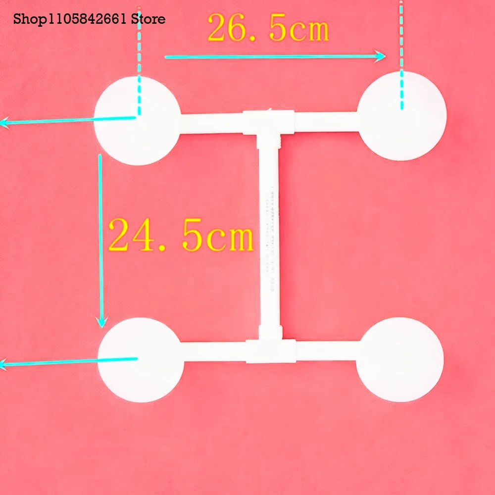 White Plastic Vacuum Suction Cup Support Device, Multi-cup Frame for 32-65 Inch TV Screen Disassembly