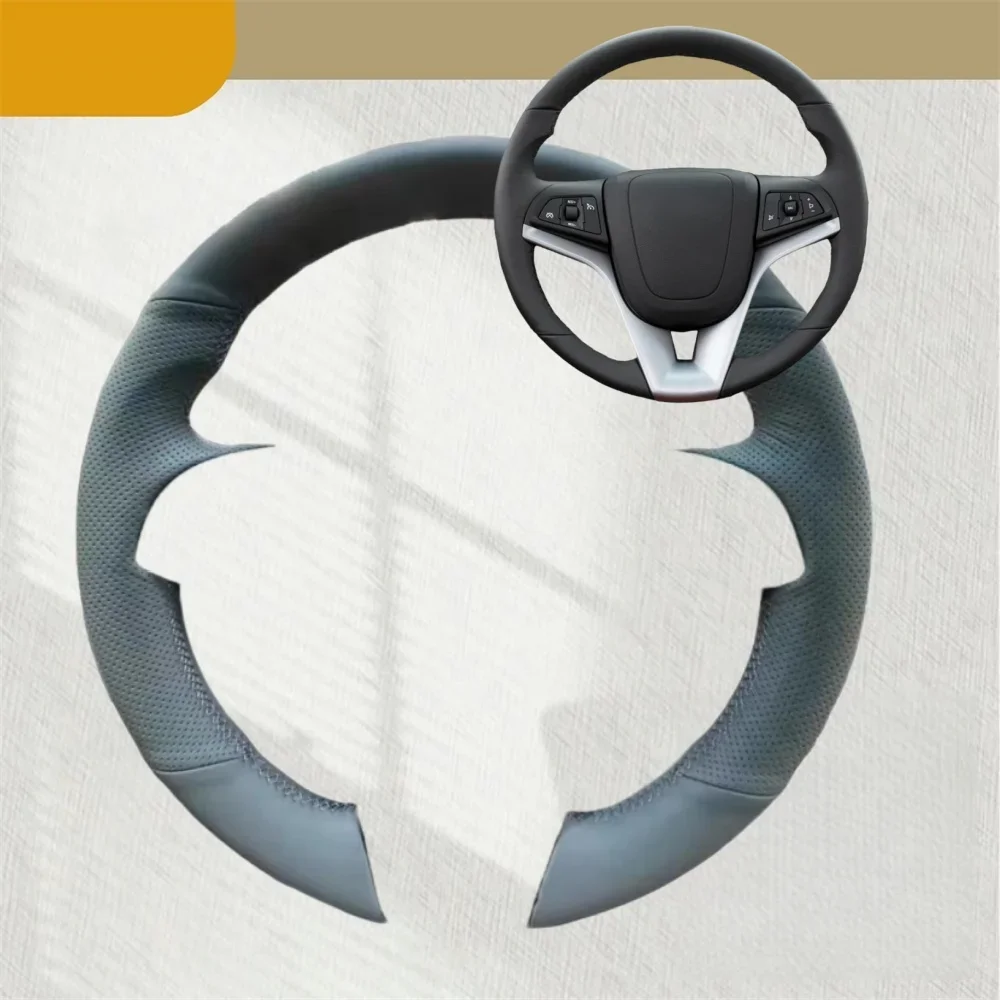 

Автомобильный чехол на руль для Chevrolet Cruze 2009-2014 Aveo 2011-2014 из микроволокна, нескользящие автомобильные аксессуары, накидка на руль