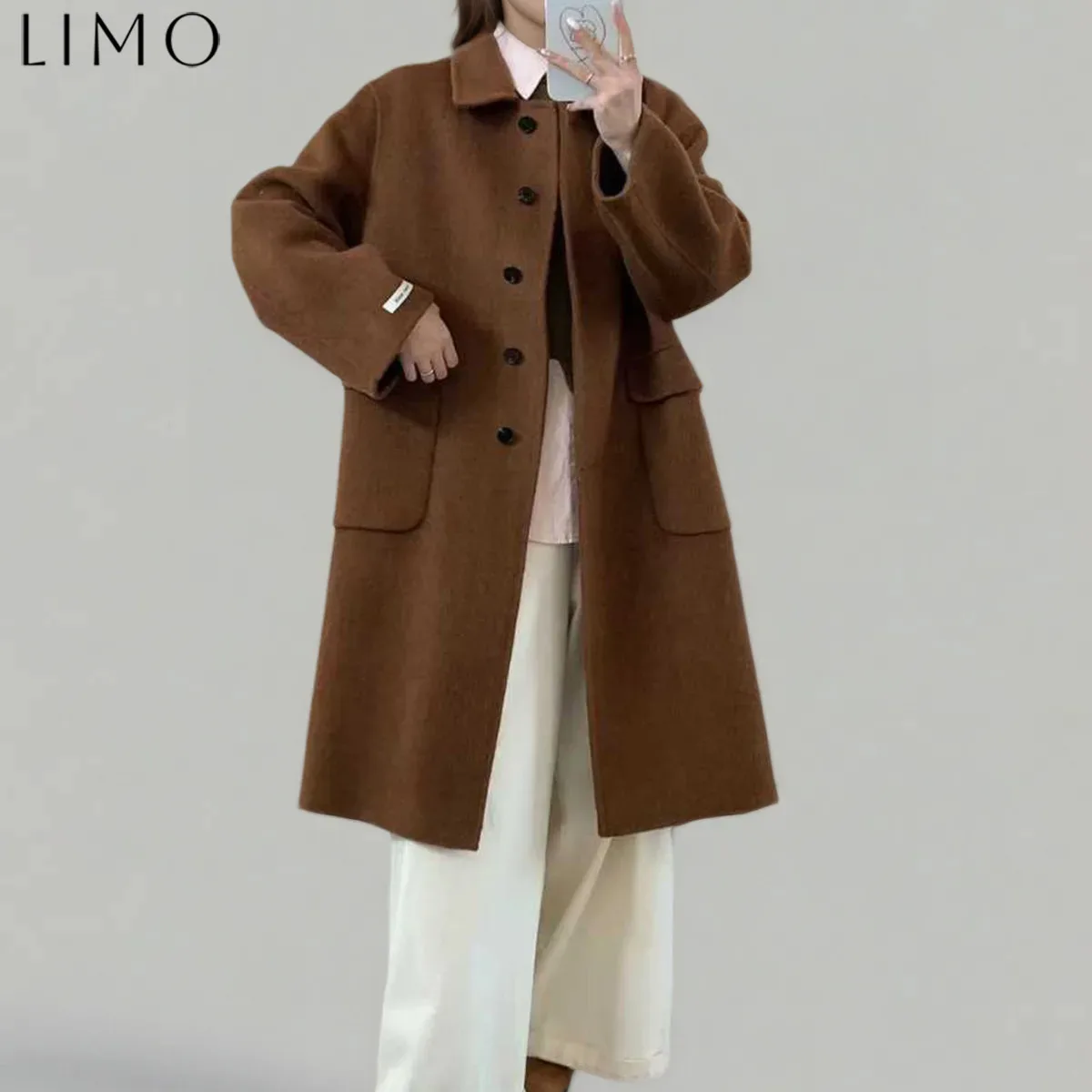 

LIMO 2025 New Designer Women's Wool Cotton Coat for Commuting Autumn Winter Easy Daily Wear It is the best choice
