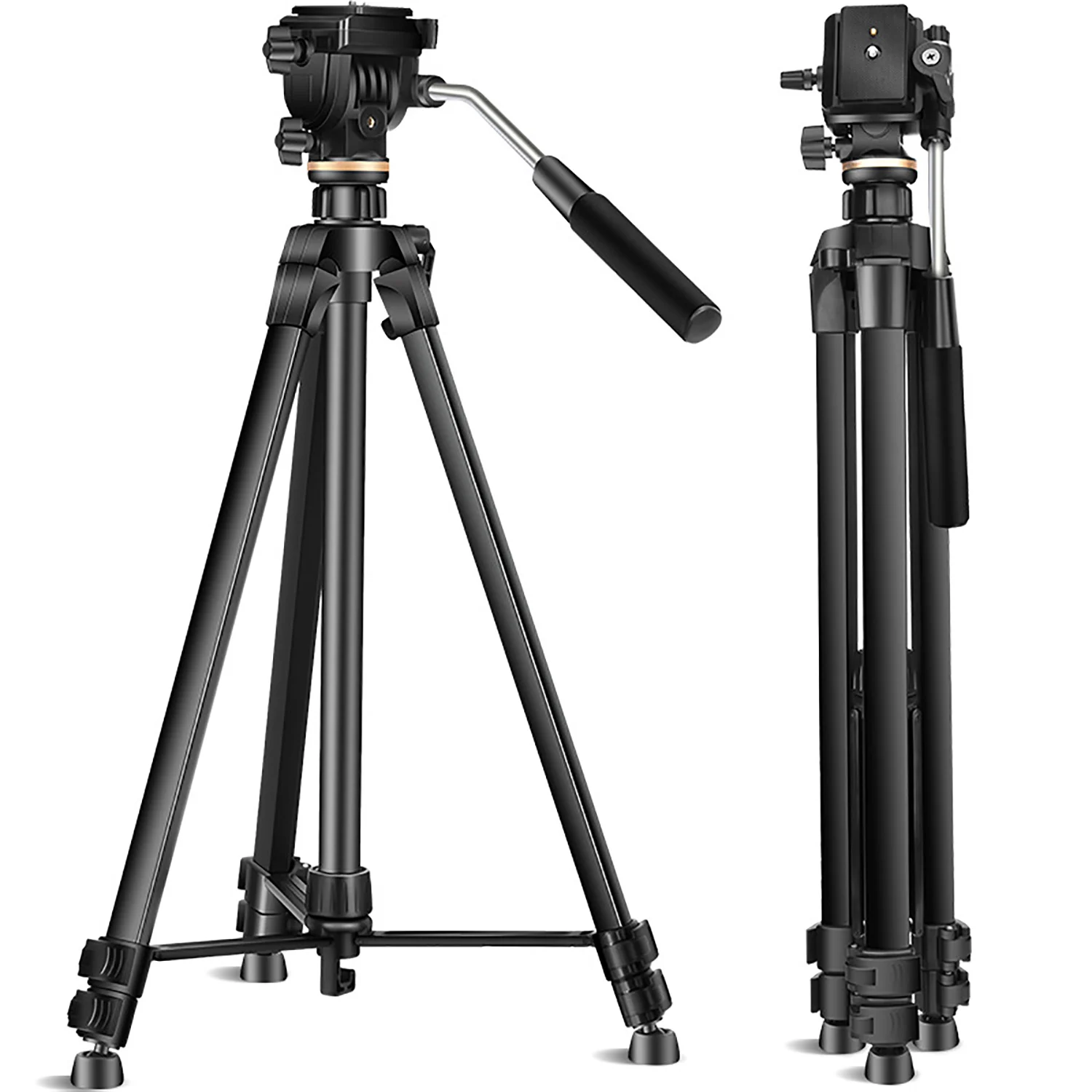 

Fosoto 1.74m Photography Tripod Stand Aluminum Alloy Tripods With Ball Head for Canon Nikon Sony DSLR Camera Camcorder Phone