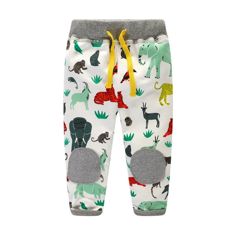 Jumping New Baby Boys Pants Kids Harem Pants Autumn  Fork Animal Dinosaur Cotton Car Pants Children Trousers For Boys Long Pants