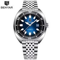 BENYAR 5211 Luxury Men Automatic Mechanical Watch Fashion Business Luminous Calendar Waterproof Watches for Man reloj hombre