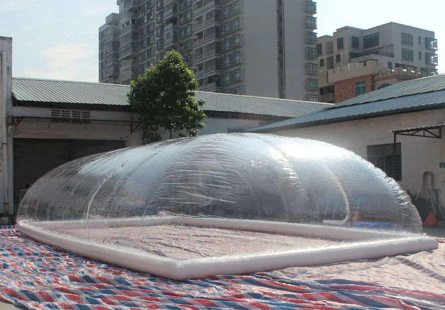 Custom Retractable Winter Enclosures Bubble Domes Inflat Swim Inflatable Swimming Pool Cover Tent for Sale