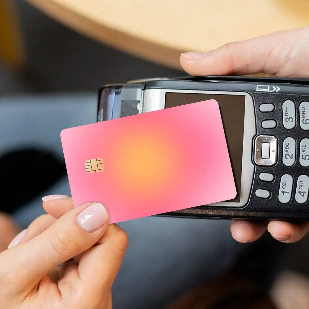 شعبية بسيطة INS اللون يمزج لعبة غطاء الفيلم ملصق الحال بالنسبة لبطاقة الخصم الائتمانية الصغيرة الجانب الأمامي