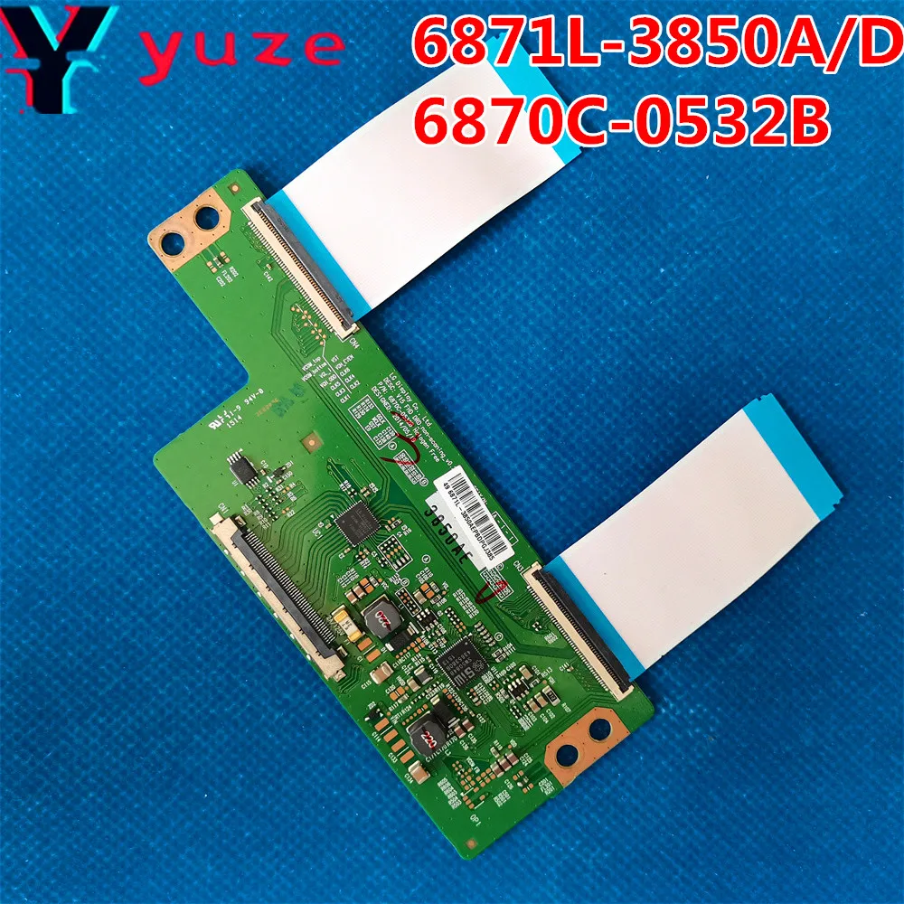 6871L-3850A/D T-CON LVDS 6870C-0532B için mantık kurulu TX-49GS352B LC-49CFE6242K 49HE4000 TX-49DS500E 49LK6100PLB 49LJ624V 49lf500