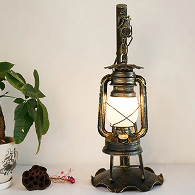 خمر مصباح مكتبي للزينة خمر الكلاسيكية الحصان مصباح الإبداعية غرفة المعيشة دراسة غرفة نوم الحديد المطاوع الجدول مصباح الصدرية #4