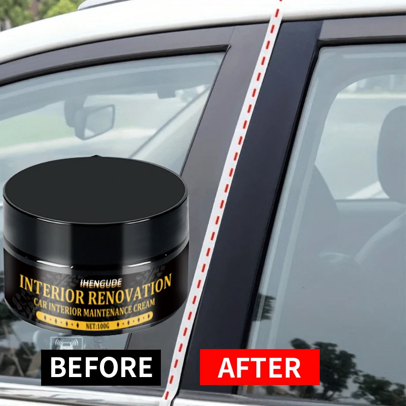 1 ชิ้น 120g รถตกแต่งภายใน WAX-ชิ้นส่วนพลาสติก Update,ภายใน Glitter WAX,ป้องกันยาง, รถสีดําสีเหลืองซ่อมและ NANO Crystal Layer-ได้อย่างมีประสิทธิภาพลบรอยขีดข่วน,ซ่อมสูตร,ภายในป้องกัน |     พื้นผิวเรียบ |     ชั้นนาโนคริสตัล