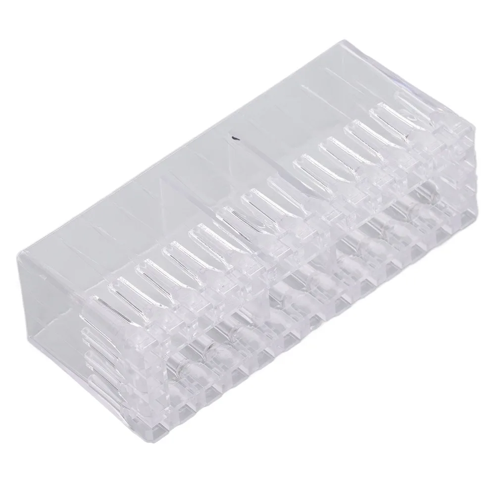 Durable ABS Needle Head Container Portable Transparent Syringe Needle Box Large Capacity Stackable Needle Box Breeding Industry