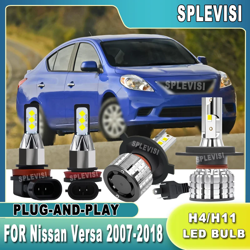 

Strengthened Night Visibility 2-4pcs LED Headlight Fog Light For Nissan Versa 2007 2008 2009 2010 2011 2012 2013 2014-2018